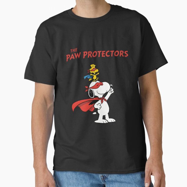 Snoopy And Woodstock Paw Protectors Superhero T-Shirt
