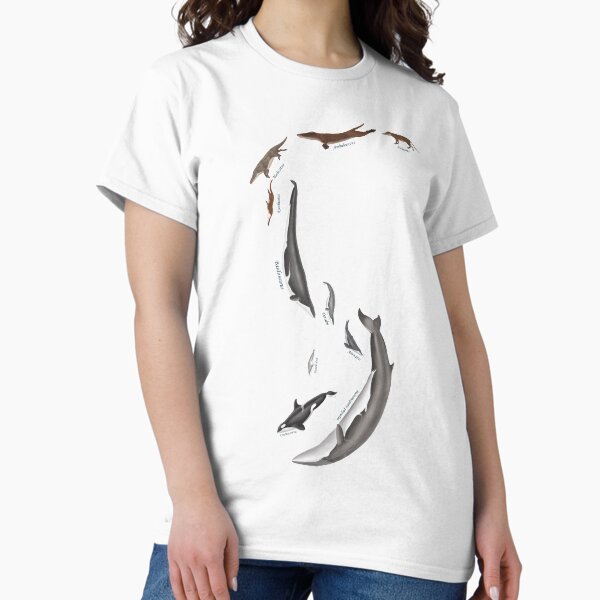 Whale evolution - prehistoric and modern whales T-Shirt