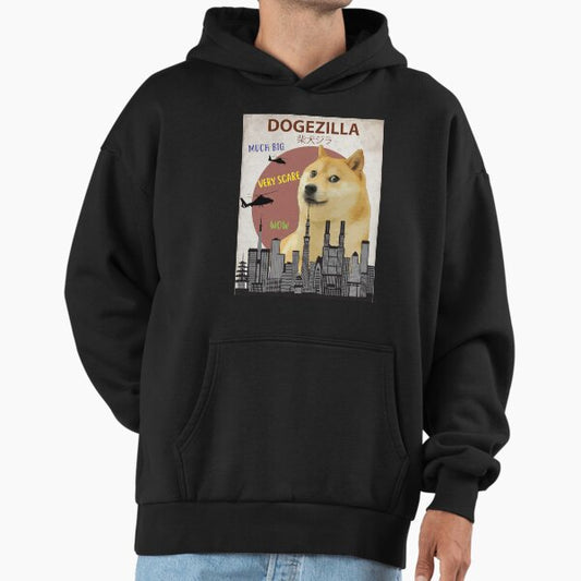 Dogezilla - Funny Doge Meme Giant Shiba Inu Hoodie