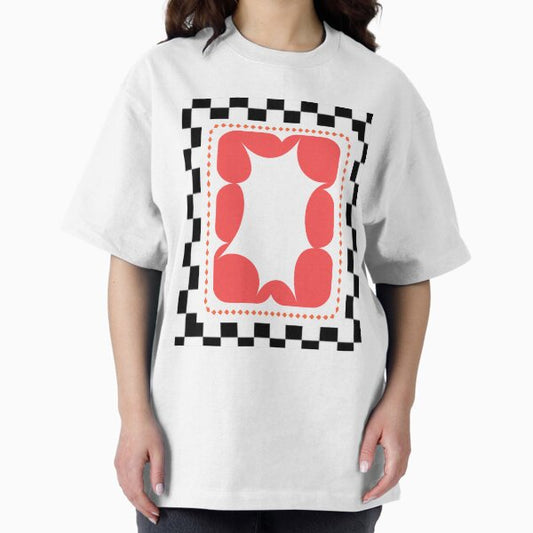 Vintage Inspired Abstract Frame Design T-Shirt