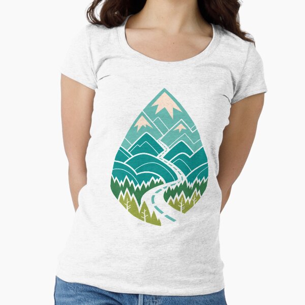 The Road Goes Ever On: Spring Fitted Scoop T-Shirt