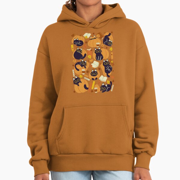 Cats, Pumpkins and Books Hoodie