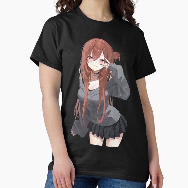 Cute Anime Girl Aesthetic Soft Style Sticker T-Shirt