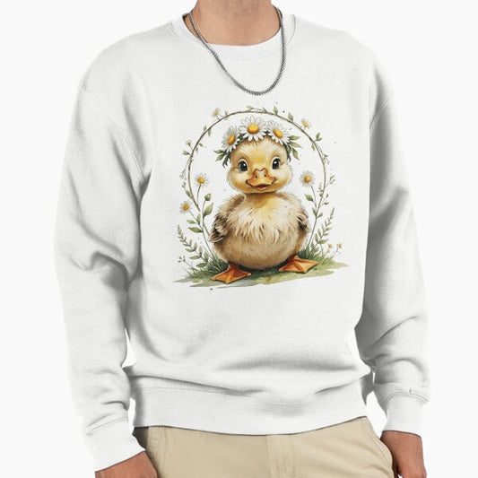 Cute Woodland Duck Cottagecore Animal Sweatshirt