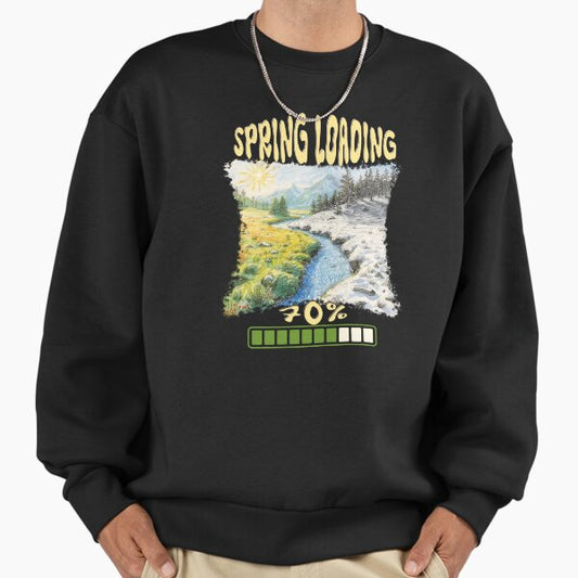 Spring Loading 70% – Winter to Spring Transition Nature Design Sweatshirt
