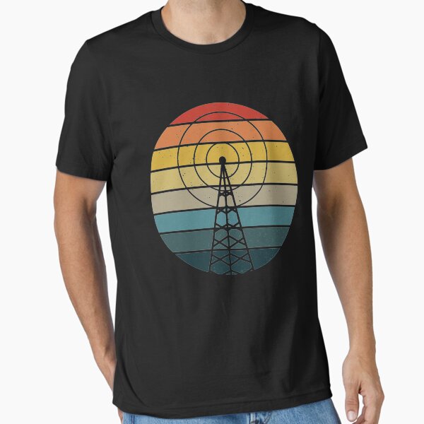 Antenna Retro Sunset HAM Radio Amateur Radio Operator Gift T-Shirt