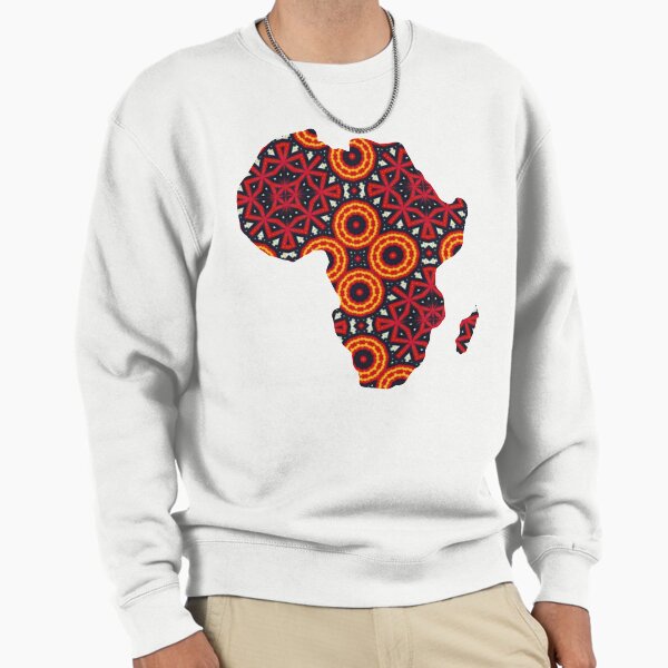 African Continent with Ankara Print - Colorful Patterns. Sweatshirt