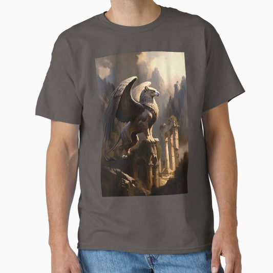 Storm Guardian Griffin Fantasy Design T-Shirt