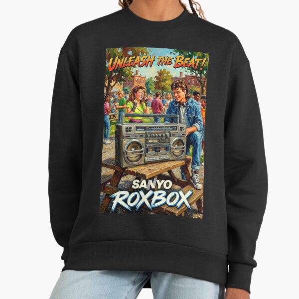 Turn It Up: An 80s Boombox Tribute Sweatshirt