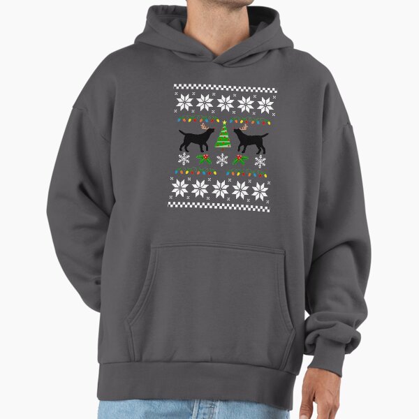 Black Labrador Rudolph Reindeer Christmas Hoodie