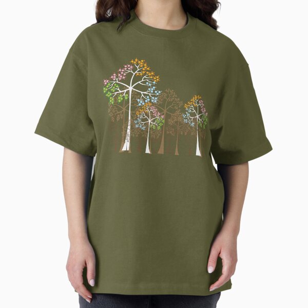 Colorful Four Seasons Trees © fatfatin T-Shirt