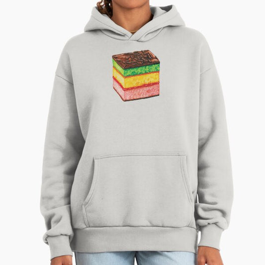 Italian Rainbow Cookie Pattern - Pink Hoodie