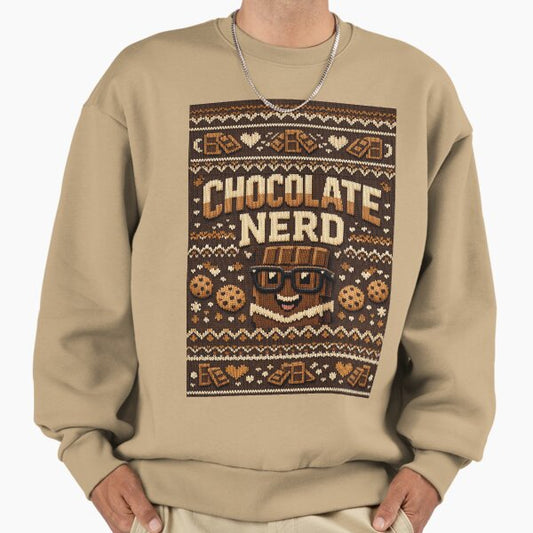 Chocolate nerd, great knitting picture Sweatshirt
