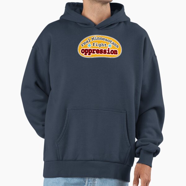 Real Minnesotans fight oppression, orange background Hoodie