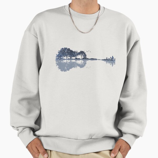 Nature Guitar - Musical Notes Blues Sweatshirt