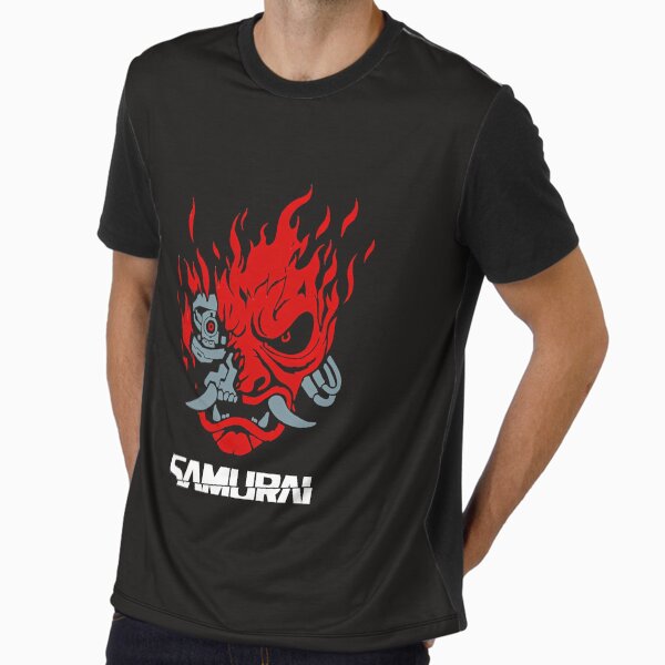 Samurai Japanese Gaming 2077 Art Game Style Graphic T-Shirt