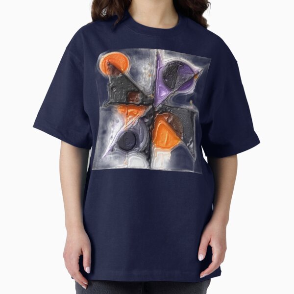 Orbital tension plaster colorful geometric abstract design T-Shirt