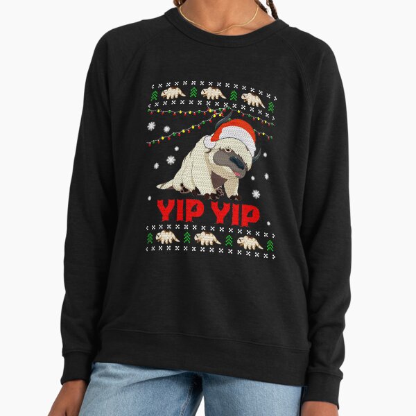 Appa Sky Bison yip yip Ugly Christmas Sweater Gifts For Men and Women, Gift Christmas Day Lightweight Sweatshirt