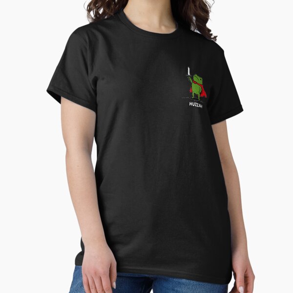 Huzzah Frog Knight Funny Sword Meme Quote T-Shirt