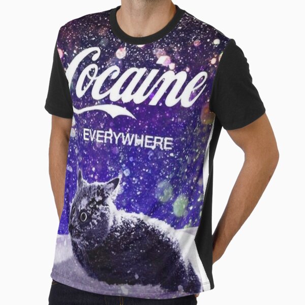 Cocaine cat Graphic T-Shirt