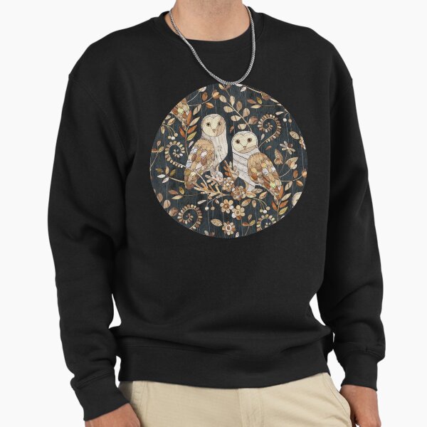 Wooden Wonderland Barn Owl Collage Sweatshirt