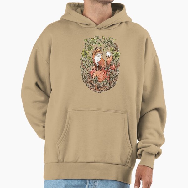 Autumn Fox | Fall Nature Watercolor Art Hoodie