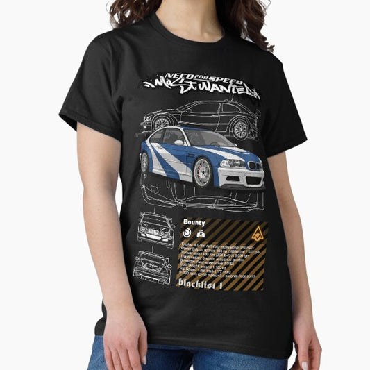 Need For Speed Most Wanted Blacklist #1 Legendary GTR T-Shirt