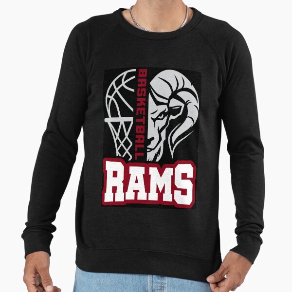 Rams Basketball Black Lightweight Sweatshirt