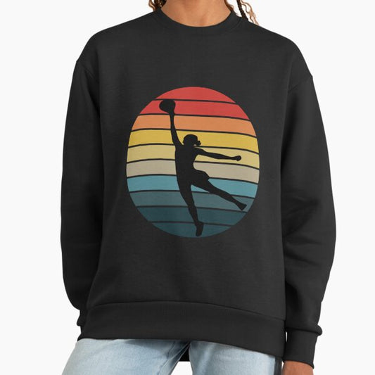 Retro WNBA Basketball Logo – Vintage Women's Hoops Design for Sports Fans Sweatshirt