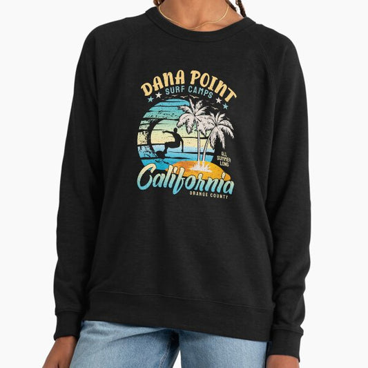 Dana Point Surf Camps Surfing Orange County California Lightweight Sweatshirt