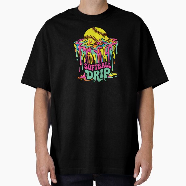 Softball Ice Cream Drip T-Shirt