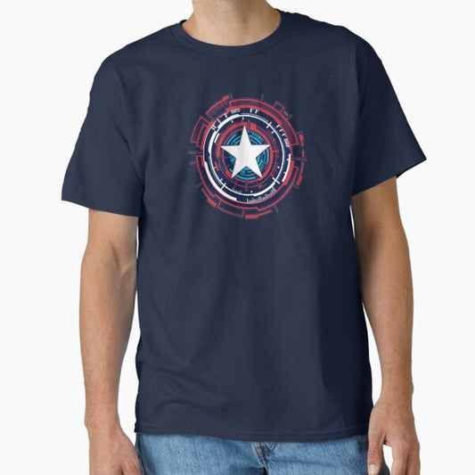 America Hero Futuristic Logo T-Shirt