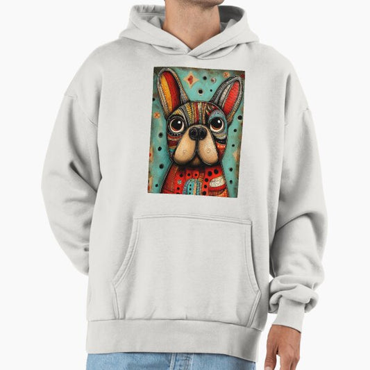 Colorful French Bulldog Portrait Hoodie