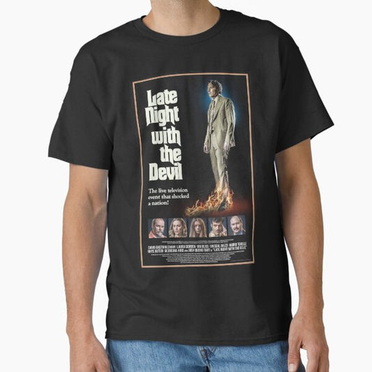 LATE NIGHT WITH THE DEVIL Official Poster T-Shirt