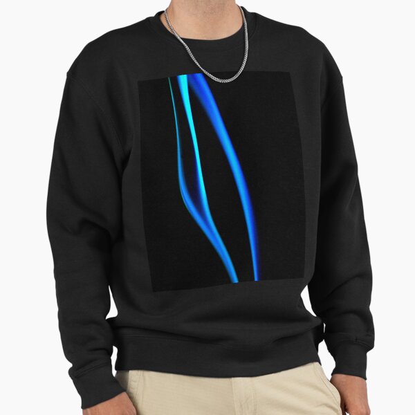 Blue Line Digital Art Sweatshirt