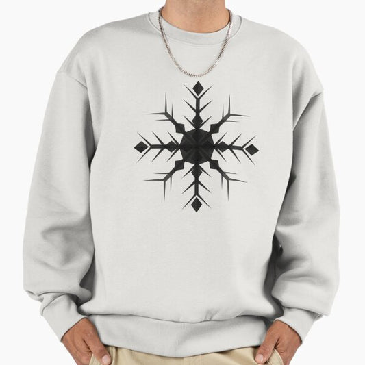 Black Christmas Snowflake T Shirt holiday Winter spirit snow Sweatshirt