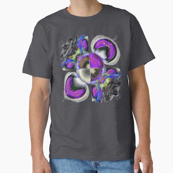 Emotional drips dark electrize 13 colorful geometric abstract design T-Shirt