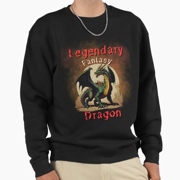 Funny Legendary Fantasy Dragon Cool Gift Mens Women Sweatshirt