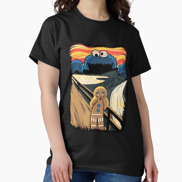 Cookie Monster Scream Parody Funny Fans Pop Culture Lovers Meme T-Shirt