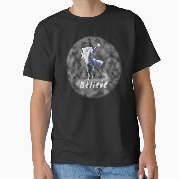 Believe In Unicorns Rare Unicorn Through Mist T-Shirt