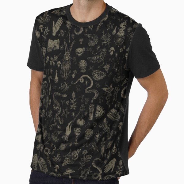 Just Witch Things (black and beige) Graphic T-Shirt