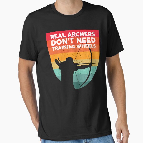 Traditional Archery Real Archers Dont Need Training Wheels T-Shirt