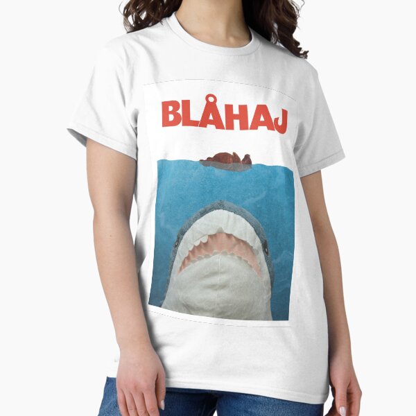 Blahaj Jaws Poster T-Shirt