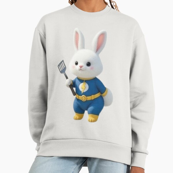 Electric Rabbit Hero | Adorable Kitchen Superhero Sweatshirt