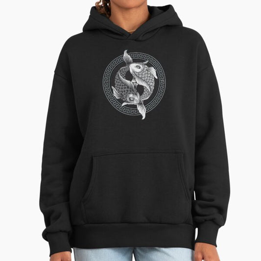 Pisces Birth Sign Yin And Yang Hoodie