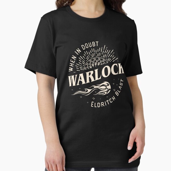 Warlock When In Doubt Eldritch Blast Tabletop RPG T-Shirt