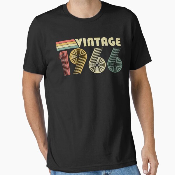 Vintage 1966, 60th Birthday Gift Distressed Design T-Shirt