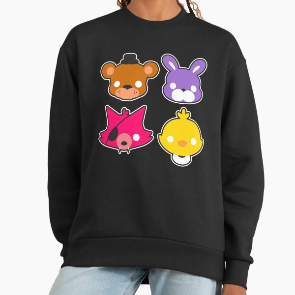 FNAF // Freddy's Faces Pattern Cute Kawaii Chibi for kids Sweatshirt