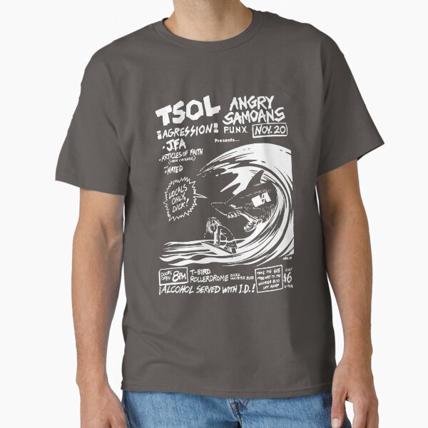 Old 1982 L.A. punk show poster – TSOL & Angry Samoans T-Shirt