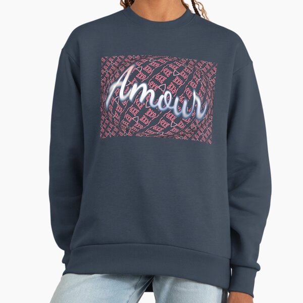 Love motifs based on the French word "Amour" Sweatshirt
